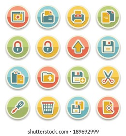 Document color icons.