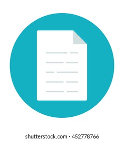 Document Colored Vector Icon