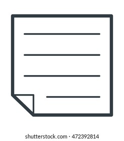 Document Colored Vector Icon 