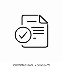 document completed icon sign vector