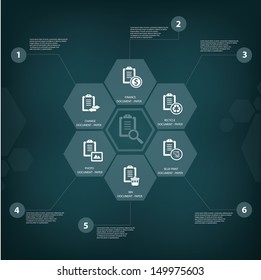 Document concept,vector