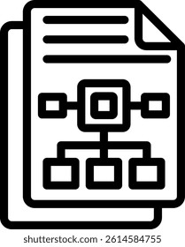 Document Content Line Vector Icon Design