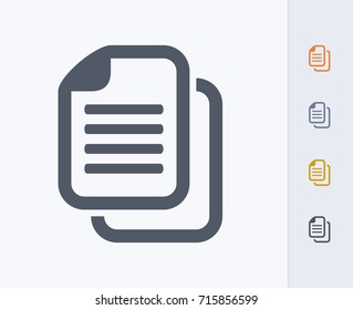 Dokumentkopie - Carbon Icons. Ein professionelles, pixelorientiertes Symbol.  