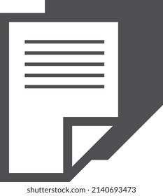 Document copy icon. Two paper pages black symbol