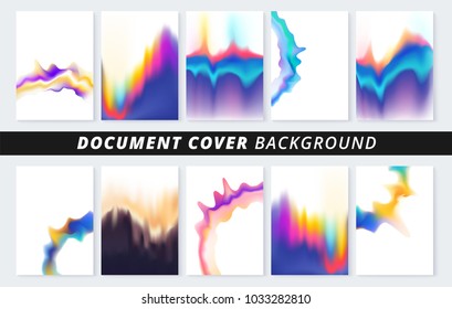 Document cover background for business print copy. wave and twirl art. vector illustration 