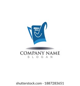 Document creative logo company icon template design vector 
