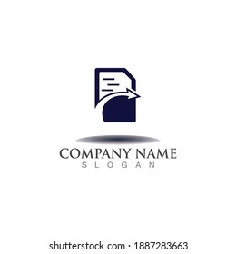 Document creative logo company icon template design vector 