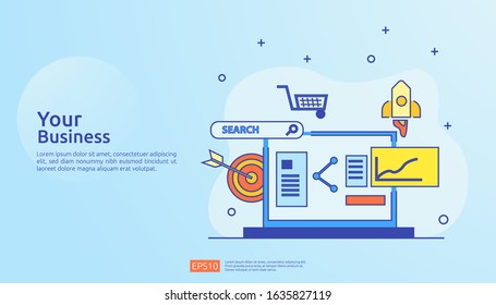 document data report concept for investment analysis, planning research, business statistics and finance audit accounting with paper sheet chart, laptop, magnifier, paperwork, charts, graphs element