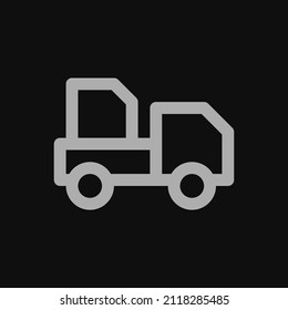 Document Delivery Icon With Black Background