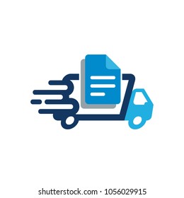 Document Delivery Logo Icon Design