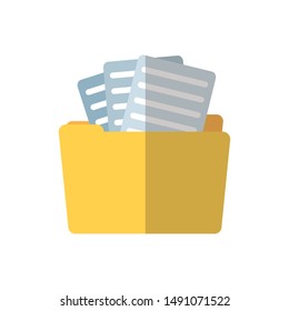 Document design, Data archive storage organize business office and information theme Vector illustration