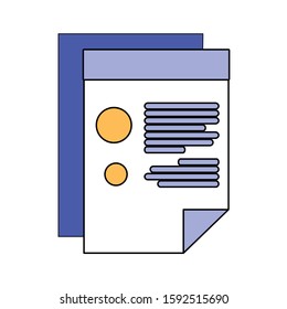 Document design, Data archive storage organize business office and information theme Vector illustration