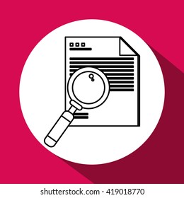 Document design. data icon. information concept