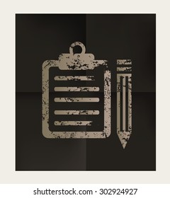 Document design on black background,vector