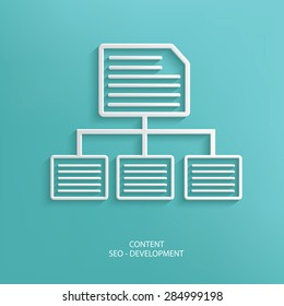 Document design on blue background,clean vector