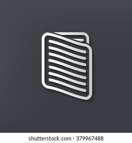 Document design on clean background,vector