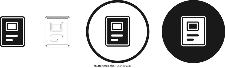 Symbol für Dokumentdetails . Web-Icon-Set . Symbolsammlung flach. Einfache Vektorgrafik.