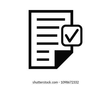 Document determining identity icon.