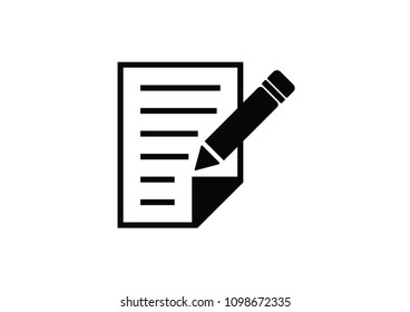 Document determining identity icon.