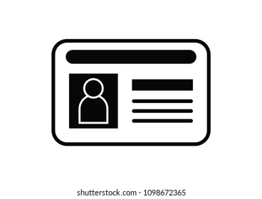 Document determining identity icon.