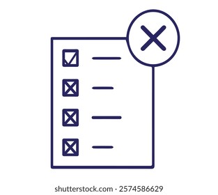 Document to do list office icon, vector illustration