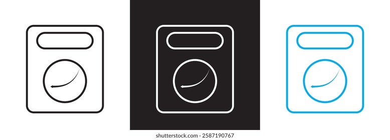 Document with download arrow icon.  isolated on white and black background. Vector illustration. EPS 10