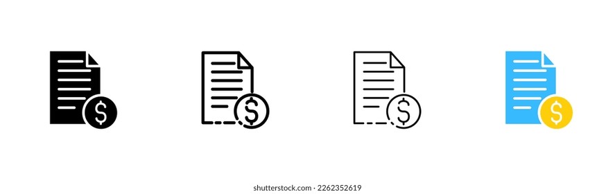 Document with download button line icon. Arrow up, remote storage, server, cloud, website, online, control, documentation, digital. Vector icon in line, black and colorful style on white background
