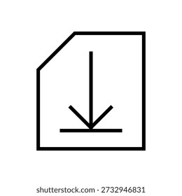 icono de Descarga de documento, notificación de Descarga