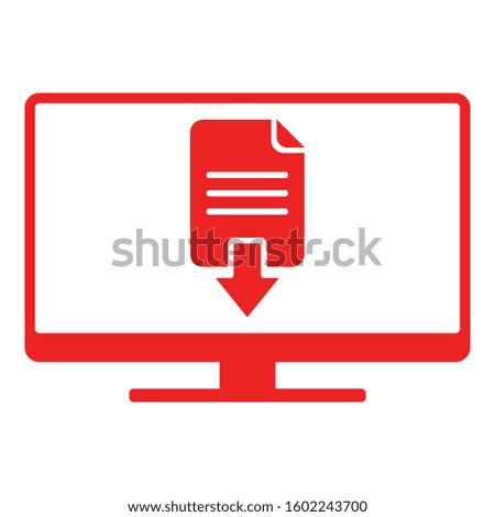 Document download and screen on white