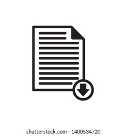 document download vector design template