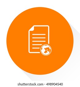document with earth icon