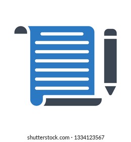 document edit glyph double color