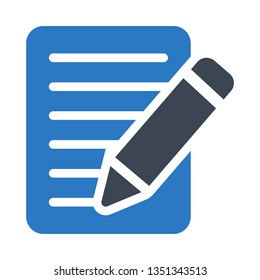 document edit glyph double color