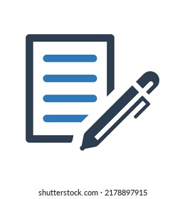 Document Edit Icon Vector Graphics Stock Vector (Royalty Free ...