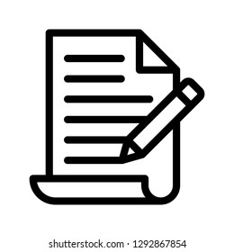 document edit line icons