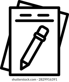 Document Edit Vector Design Icon Style