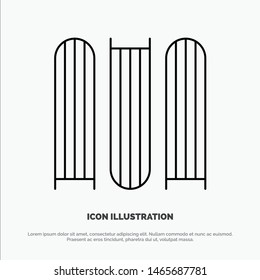 Document, Education, Files Line Icon Vector. Vector Icon Template background
