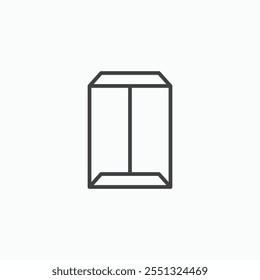 Document envelope icon vector illustration. EPS10