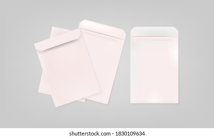 Document envelope mail vector to put documents for sending office style mockup envelope letter illustration white letter paper