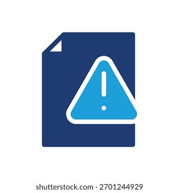 documento com ponto de exclamação marca ícone colorido vetor design bom para web ou aplicativo móvel