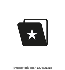 Document favorite icon vector template