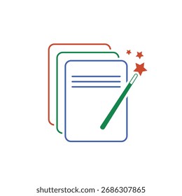 document file abstract logo modern style