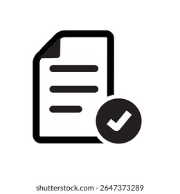 Document File Approved Checked Verified Icon