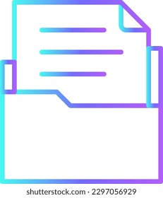 Document file Business people icon with blue duotone style. paper, page, folder, archive, data, application, mail. Vector illustration