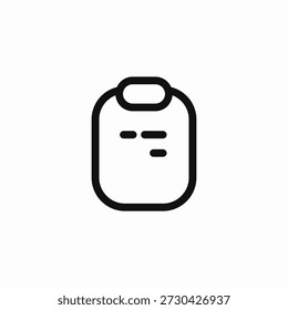 Vector de signo de icono de Portapapeles de archivo de documento