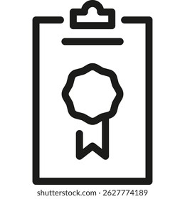Document, File, Contract, Invoice Vector Icon