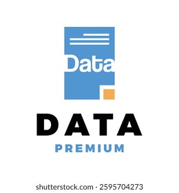 document file data icon vector logo template illustration design