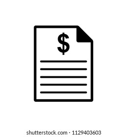 document -file - dollar icon vector