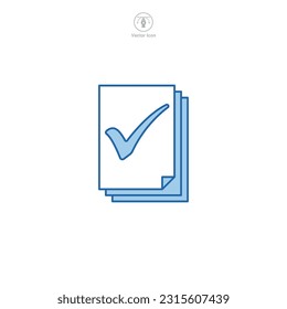 Document or File Folder icon. A clean and organized vector illustration of a document or file folder, symbolizing files, paperwork, and organization.