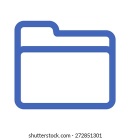 Document / file folder record or binder line art vector icon for apps and websites